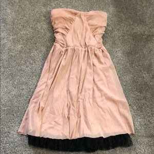 light pink strapless dress hot topic size small
